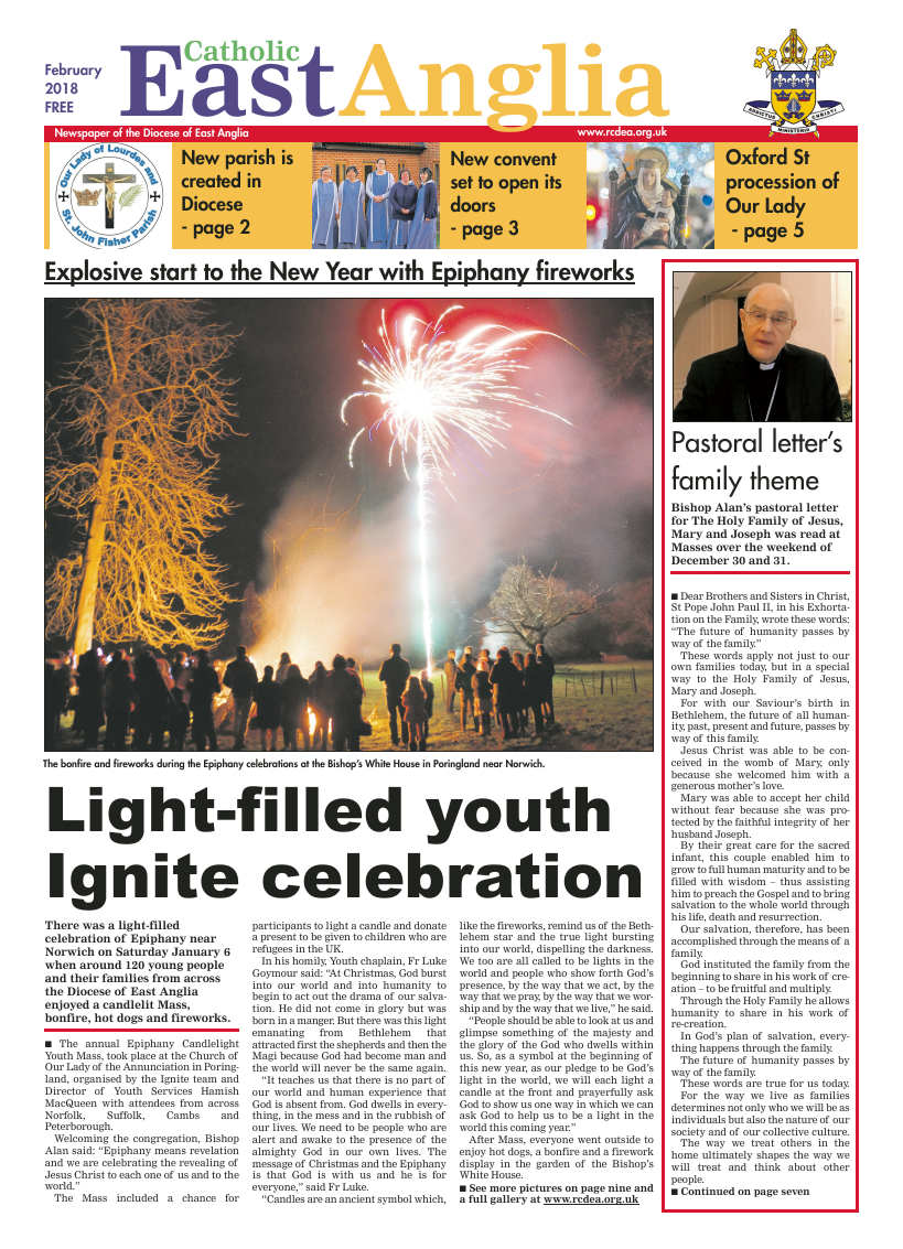 Feb 2018 edition of the Catholic East Anglia - Page 