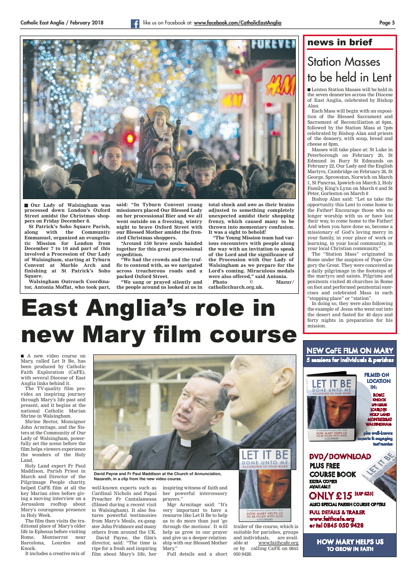 Feb 2018 edition of the Catholic East Anglia - Page 