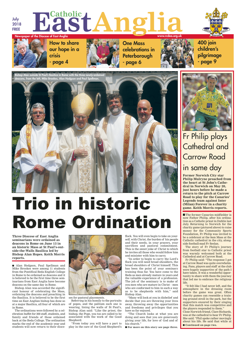 July 2018 edition of the Catholic East Anglia - Page 