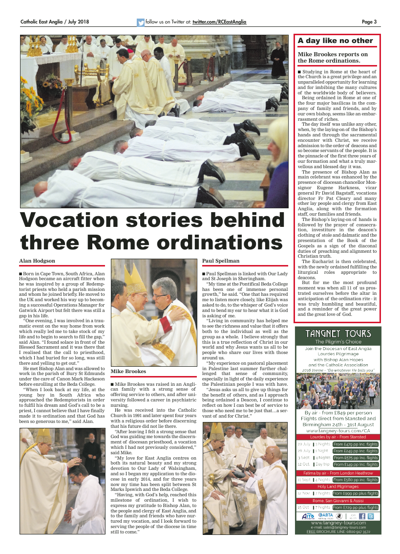 July 2018 edition of the Catholic East Anglia - Page 