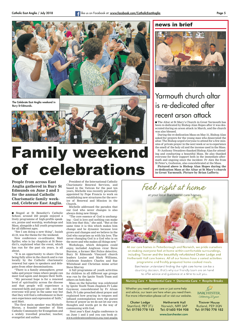 July 2018 edition of the Catholic East Anglia - Page 