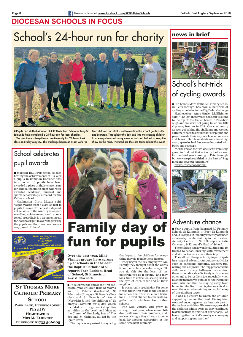 Sept 2018 edition of the Catholic East Anglia - Page 