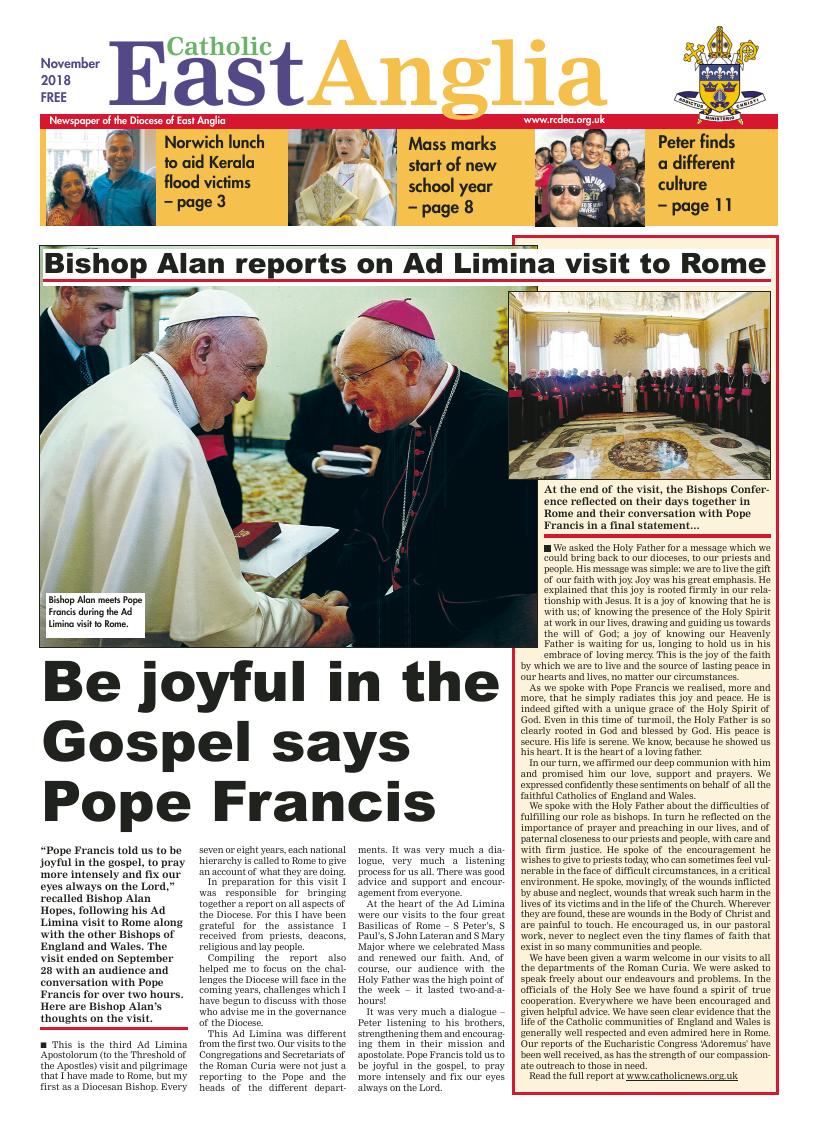 Nov 2018 edition of the Catholic East Anglia - Page 