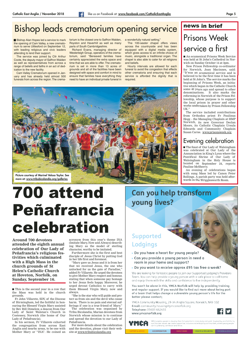 Nov 2018 edition of the Catholic East Anglia - Page 