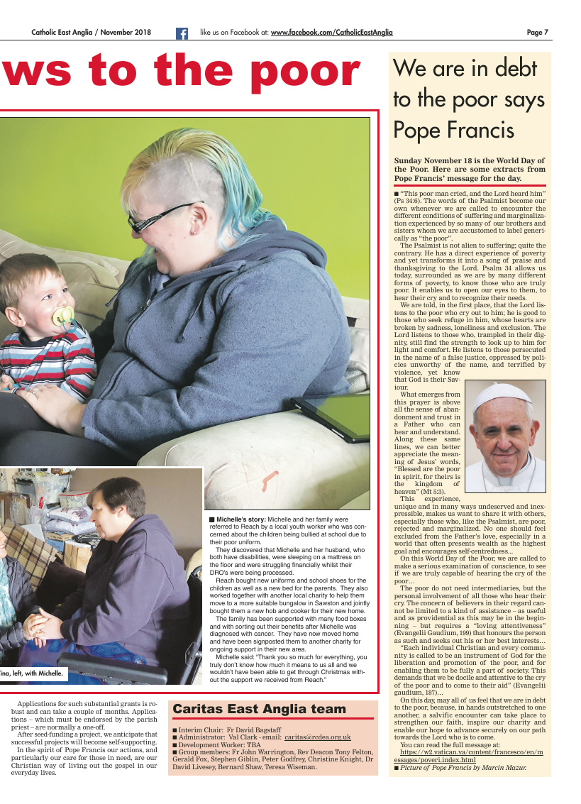 Nov 2018 edition of the Catholic East Anglia - Page 