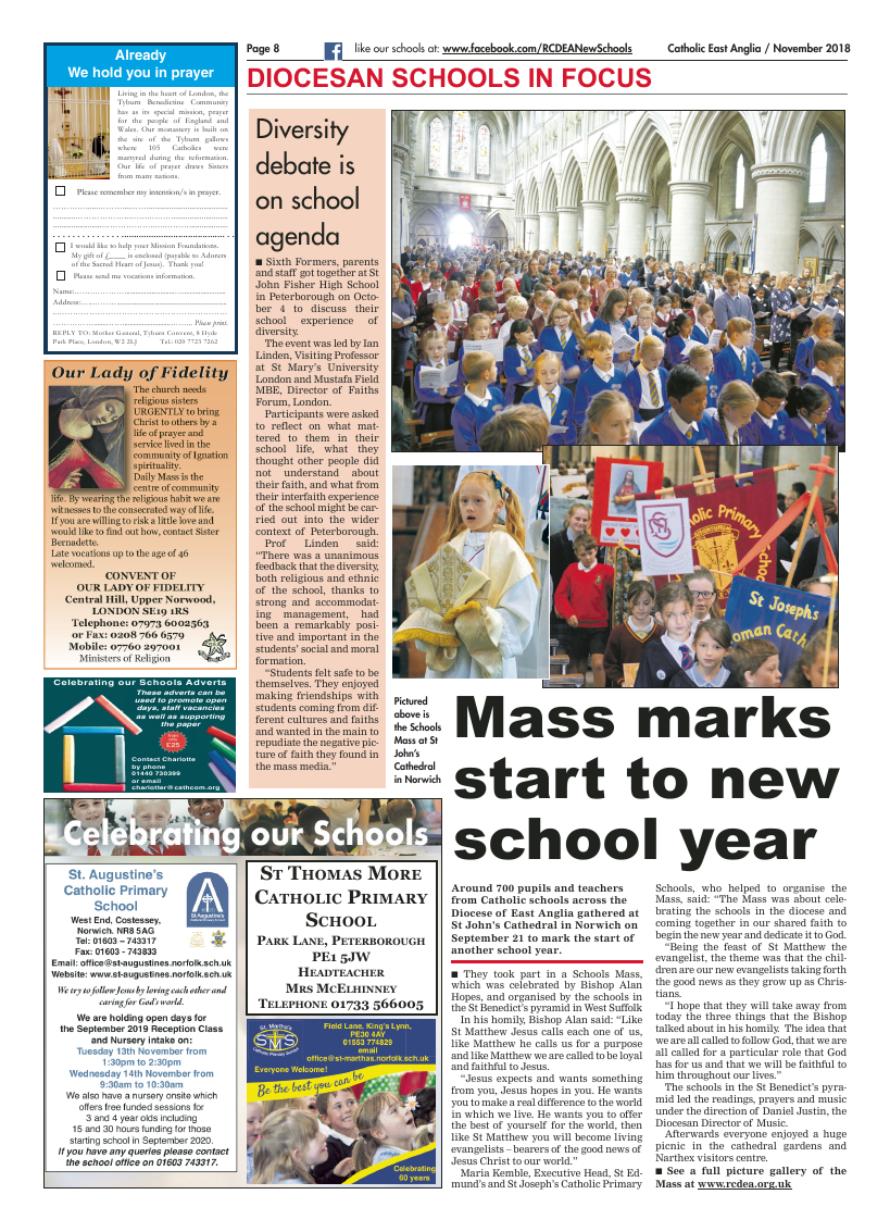 Nov 2018 edition of the Catholic East Anglia - Page 