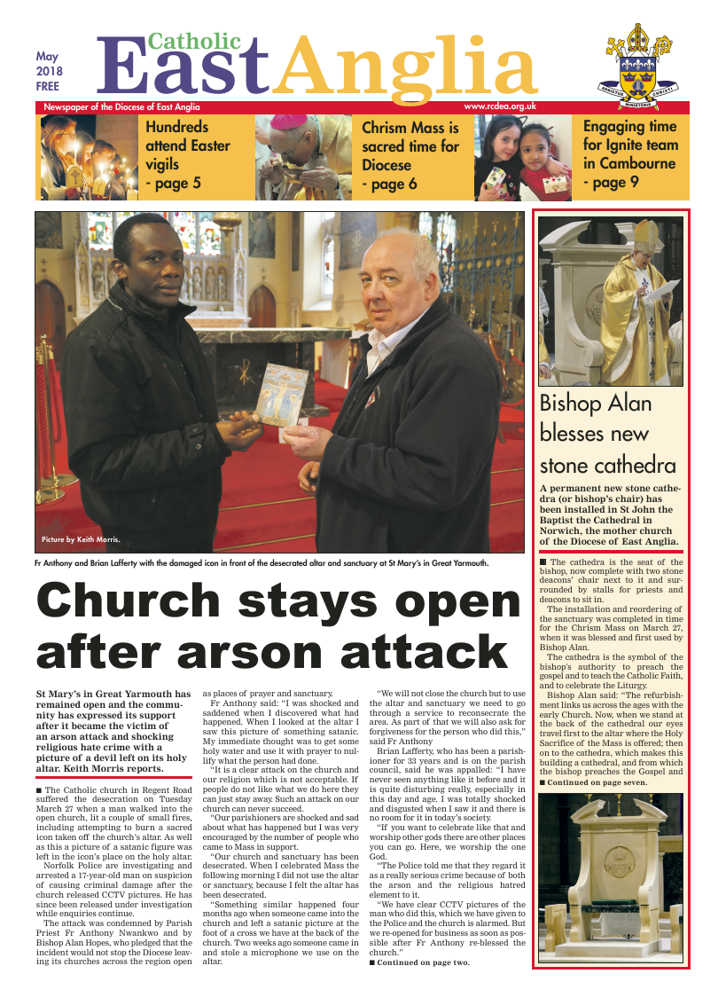 May 2018 edition of the Catholic East Anglia - Page 