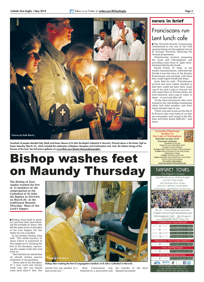 May 2018 edition of the Catholic East Anglia - Page 