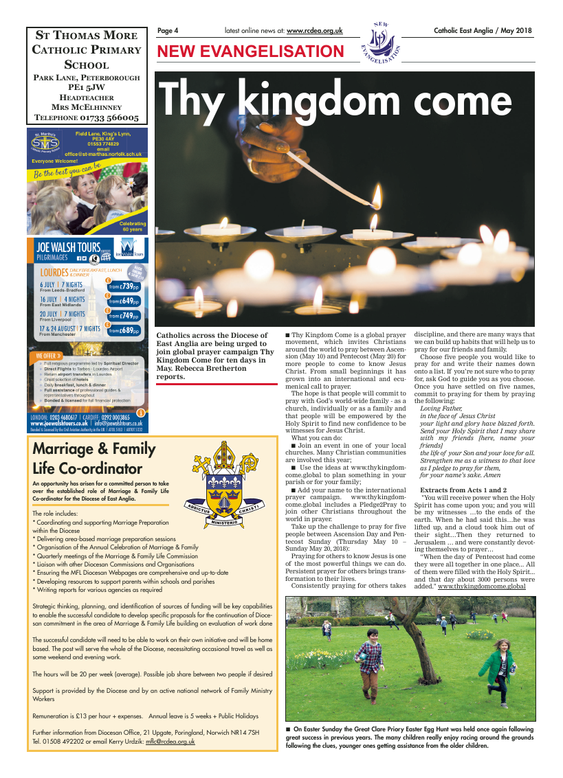 May 2018 edition of the Catholic East Anglia - Page 