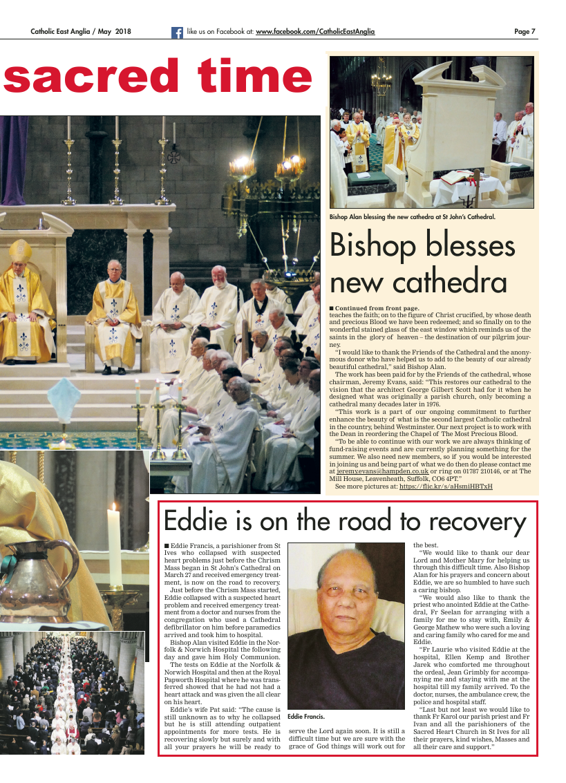 May 2018 edition of the Catholic East Anglia - Page 