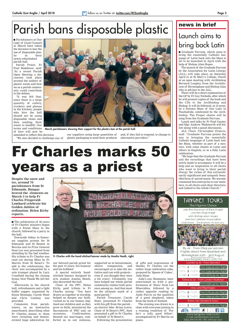Apr 2018 edition of the Catholic East Anglia - Page 