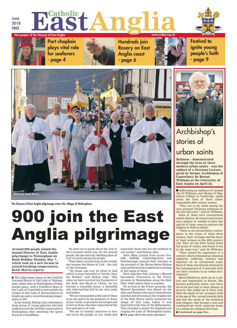 Jun 2018 edition of the Catholic East Anglia - Page 