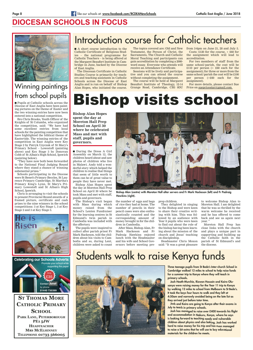 Jun 2018 edition of the Catholic East Anglia - Page 