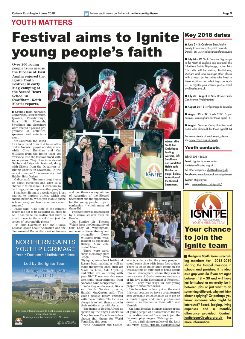 Jun 2018 edition of the Catholic East Anglia - Page 