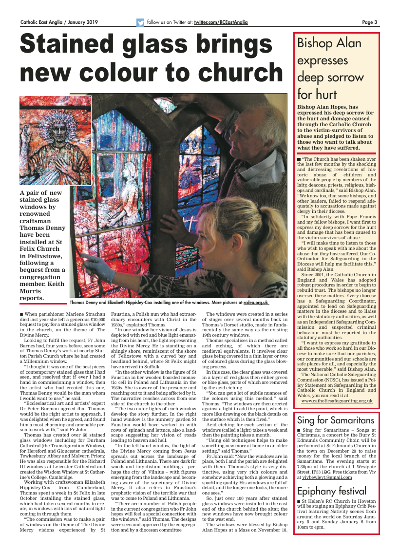 Jan 2019 edition of the Catholic East Anglia - Page 