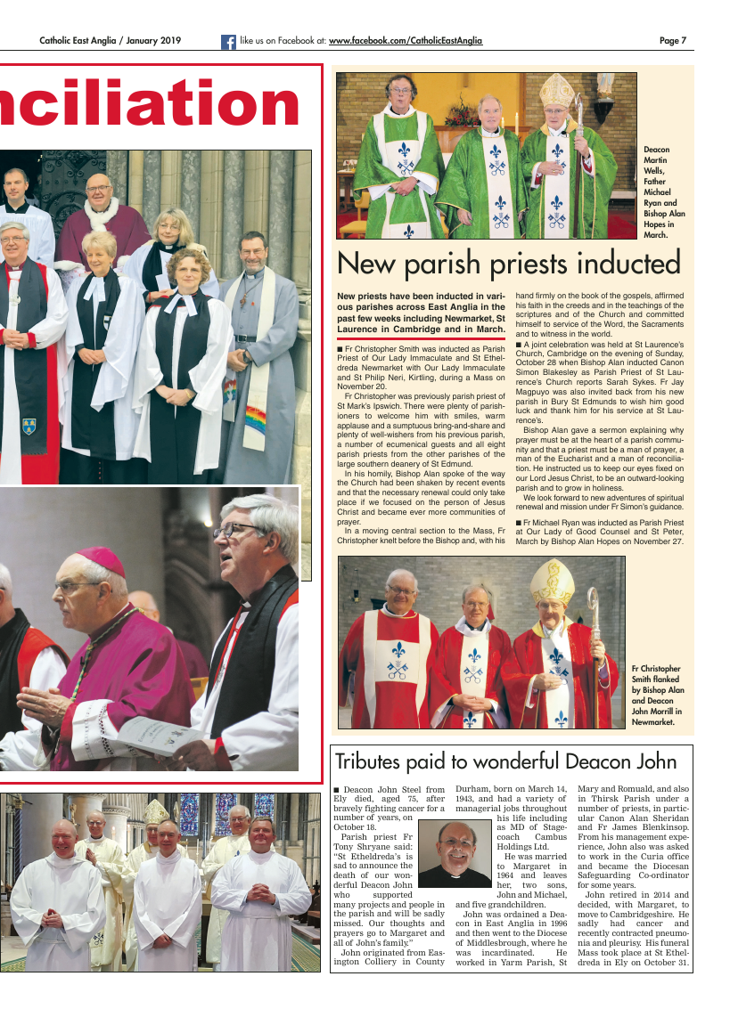 Jan 2019 edition of the Catholic East Anglia - Page 