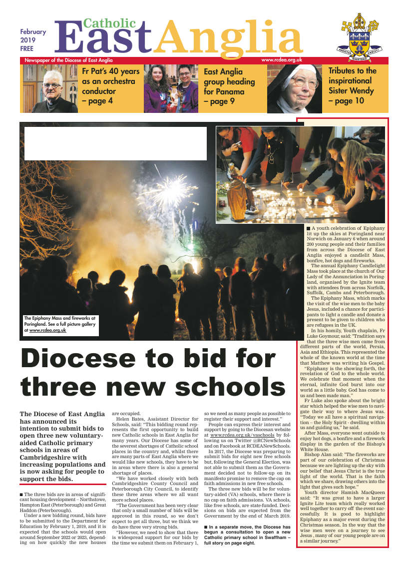 Feb 2019 edition of the Catholic East Anglia - Page 