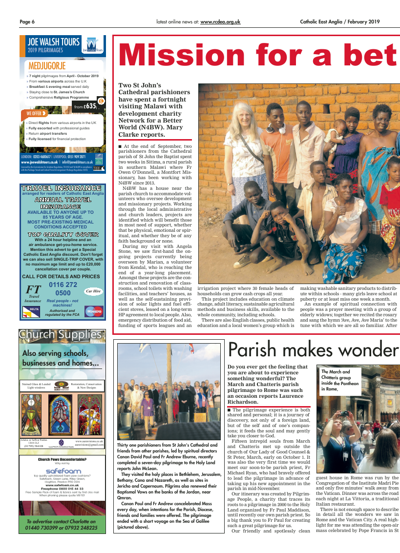 Feb 2019 edition of the Catholic East Anglia - Page 