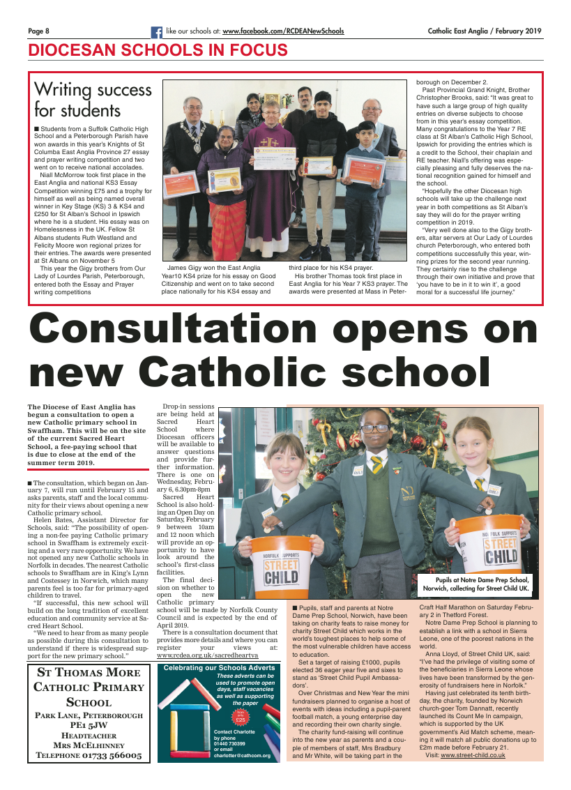 Feb 2019 edition of the Catholic East Anglia - Page 
