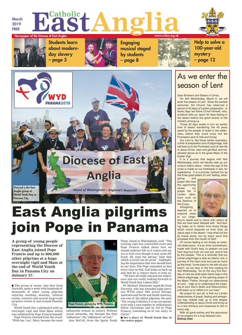 Mar 2019 edition of the Catholic East Anglia