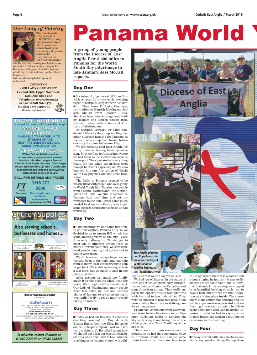 Mar 2019 edition of the Catholic East Anglia