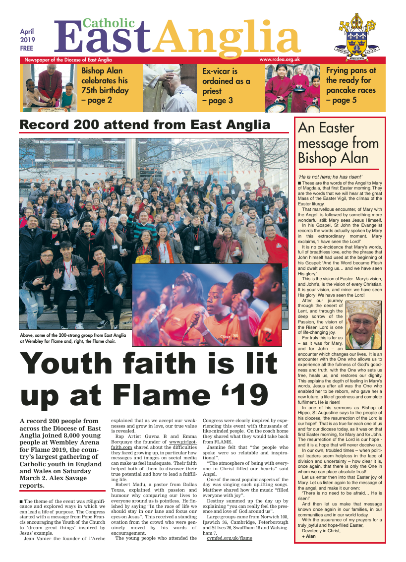 Apr 2019 edition of the Catholic East Anglia - Page 