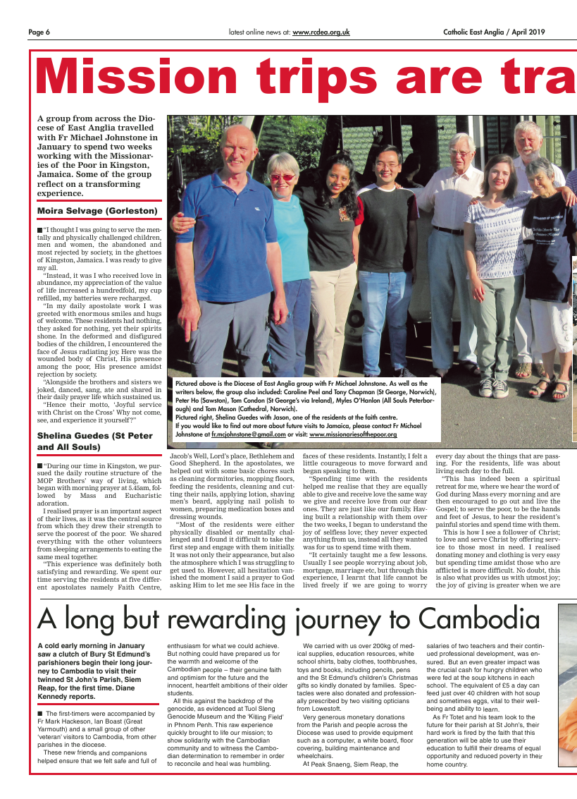 Apr 2019 edition of the Catholic East Anglia - Page 