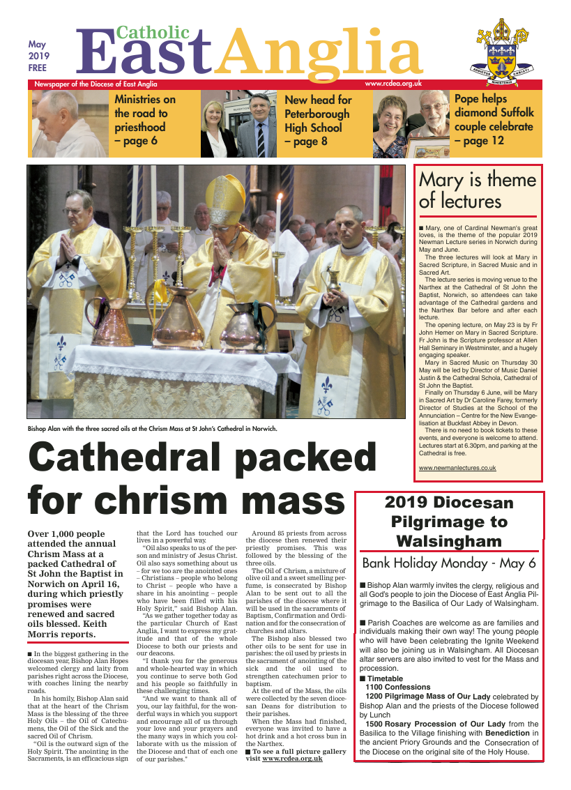 May 2019 edition of the Catholic East Anglia - Page 