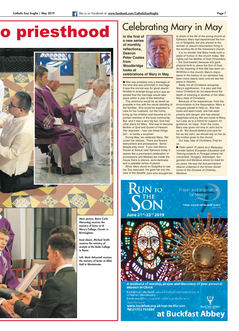 May 2019 edition of the Catholic East Anglia - Page 