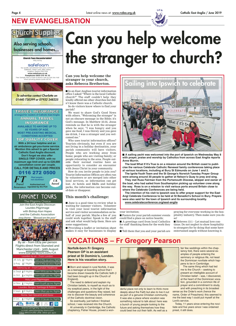 Jun 2019 edition of the Catholic East Anglia