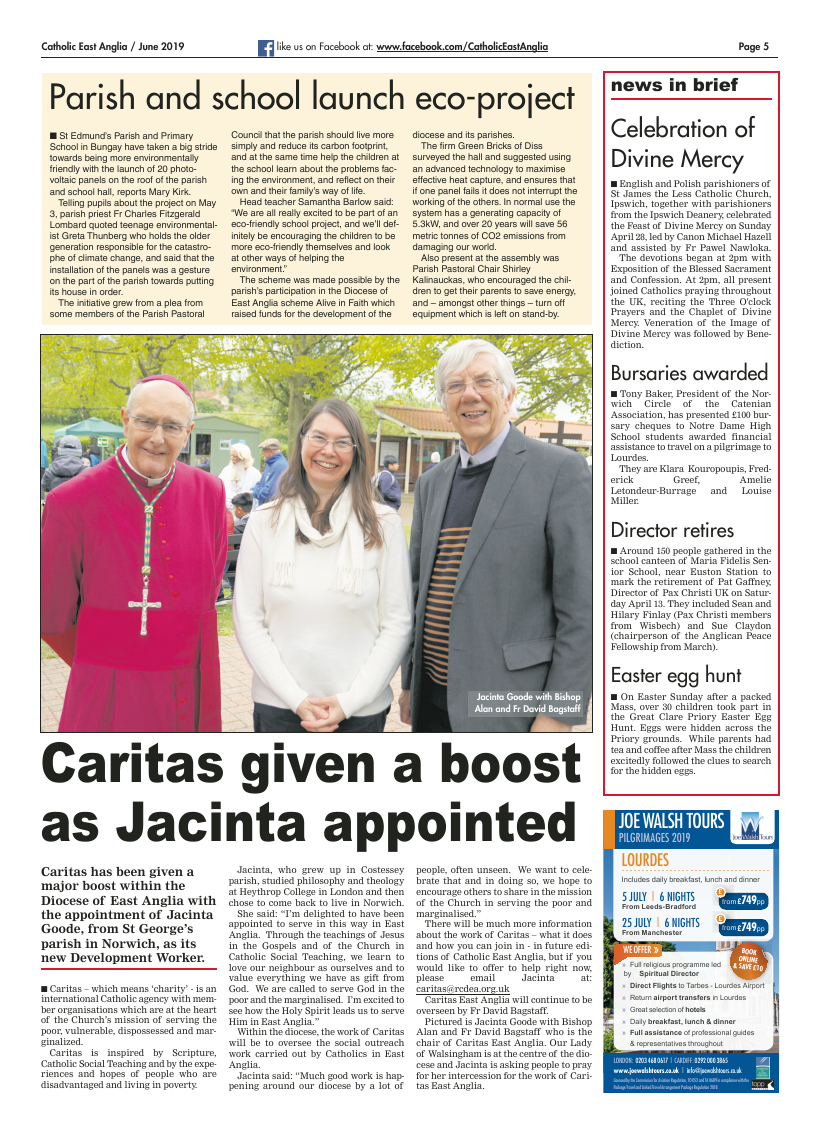 Jun 2019 edition of the Catholic East Anglia