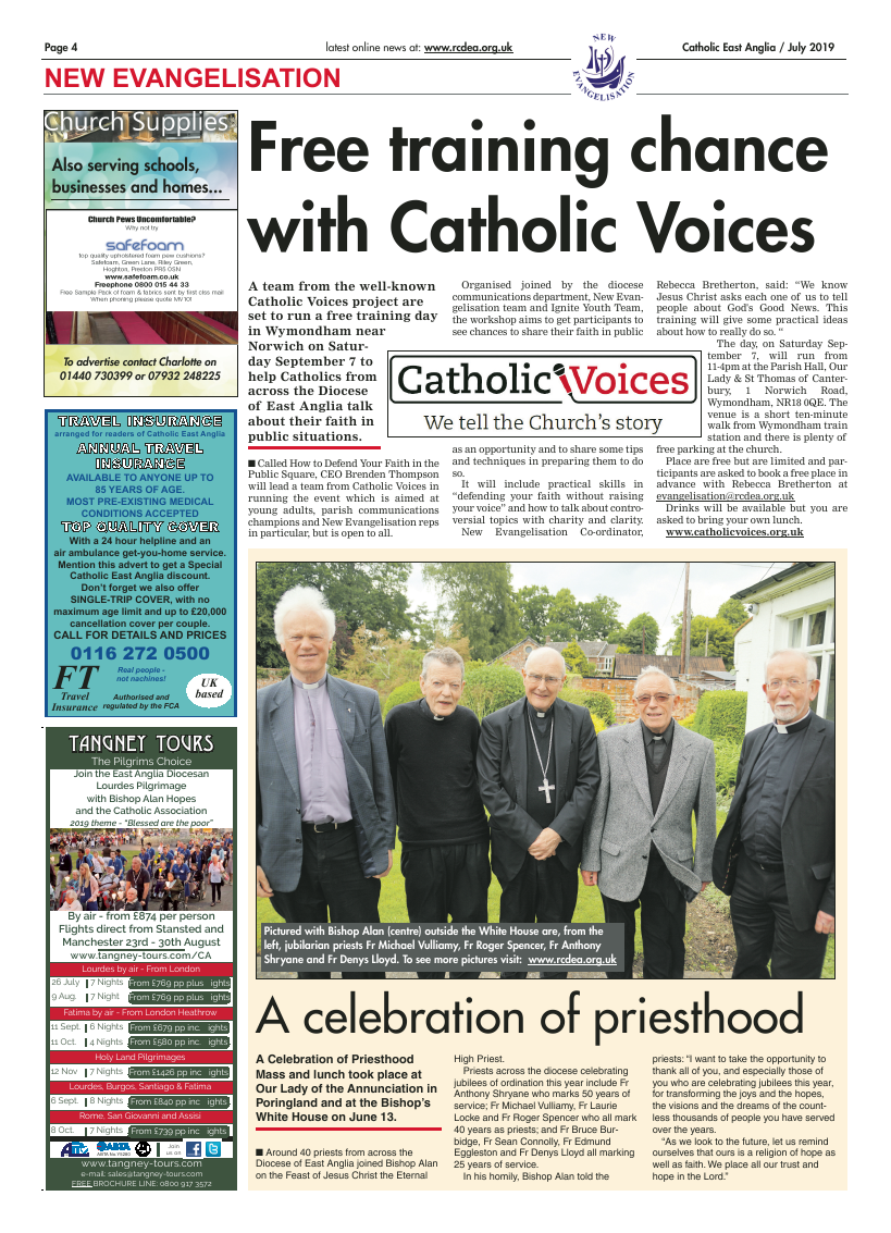 July 2019 edition of the Catholic East Anglia - Page 