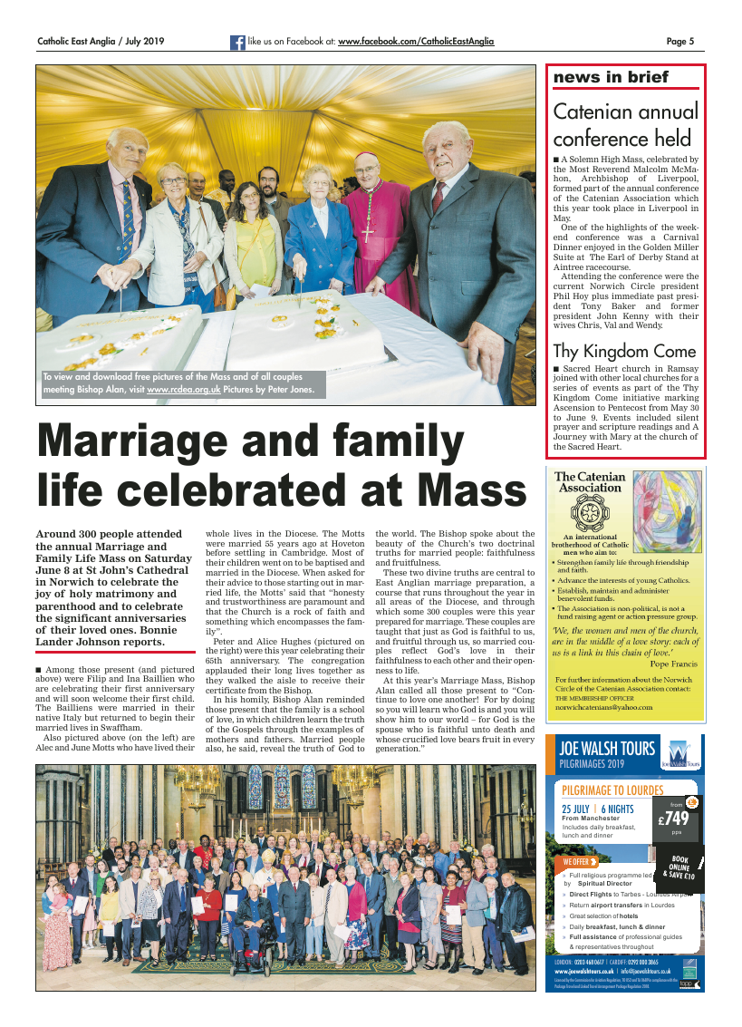 July 2019 edition of the Catholic East Anglia - Page 