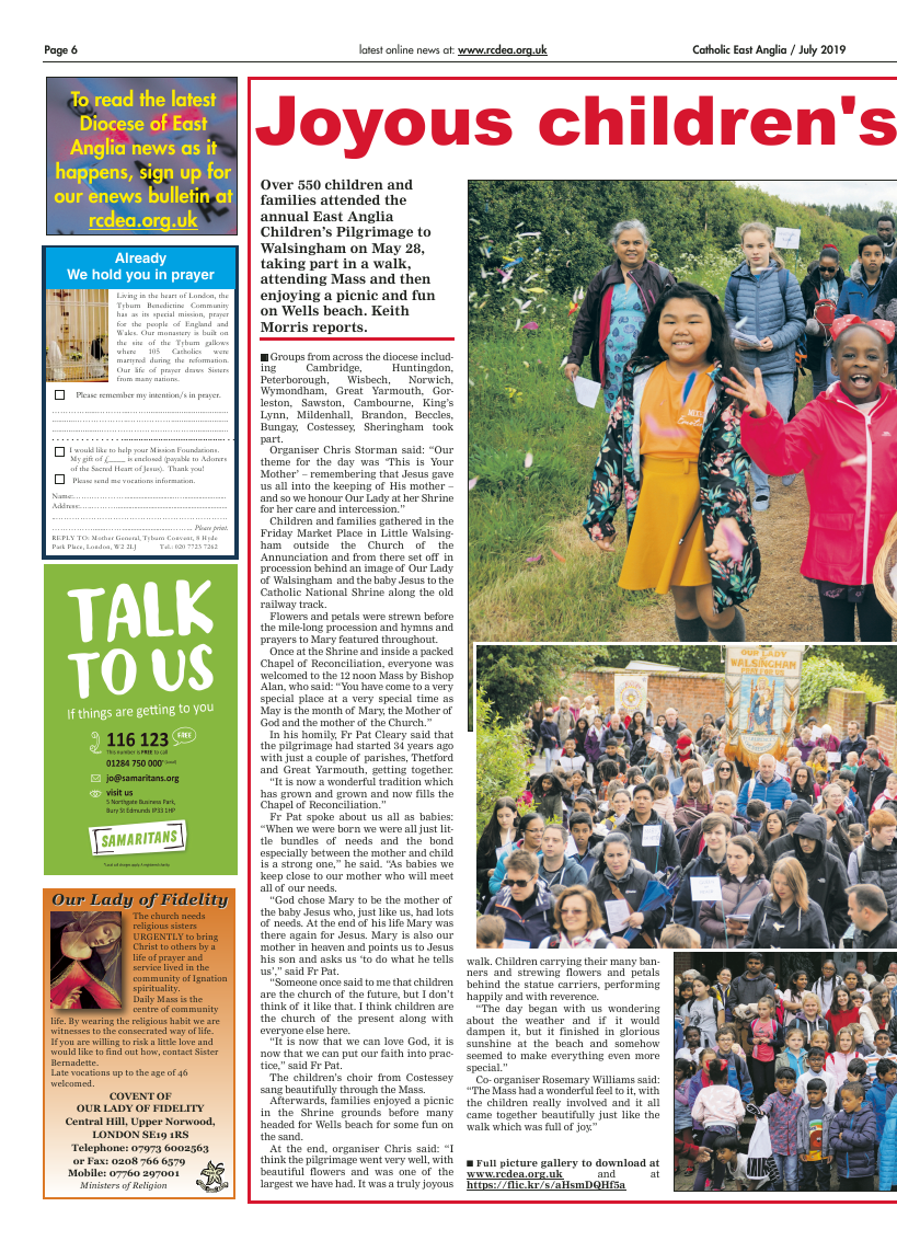 July 2019 edition of the Catholic East Anglia - Page 