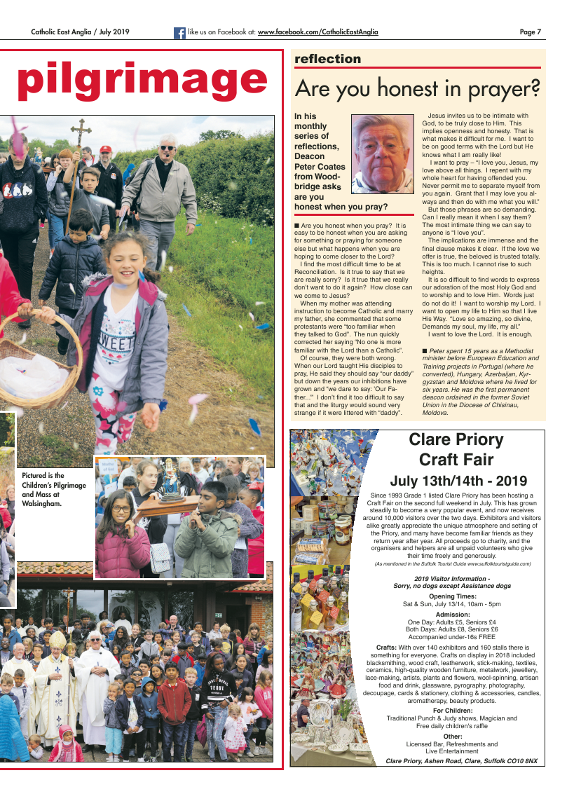 July 2019 edition of the Catholic East Anglia - Page 