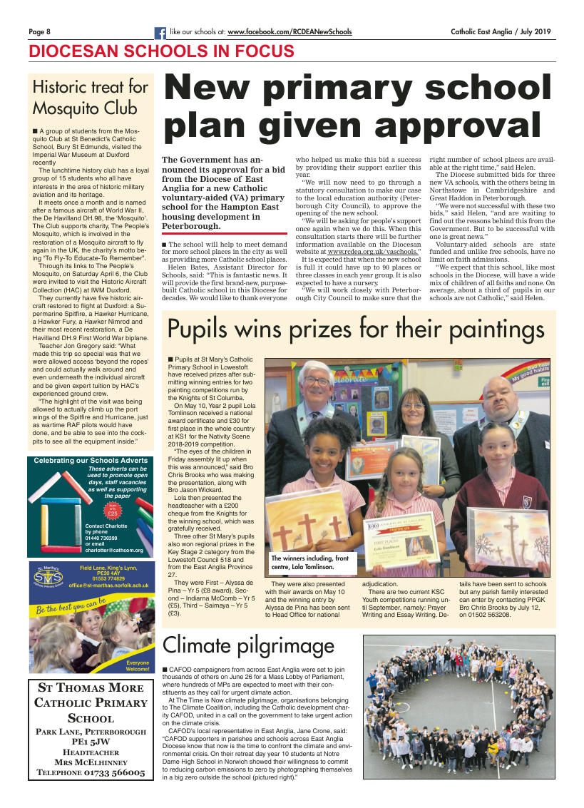 July 2019 edition of the Catholic East Anglia - Page 