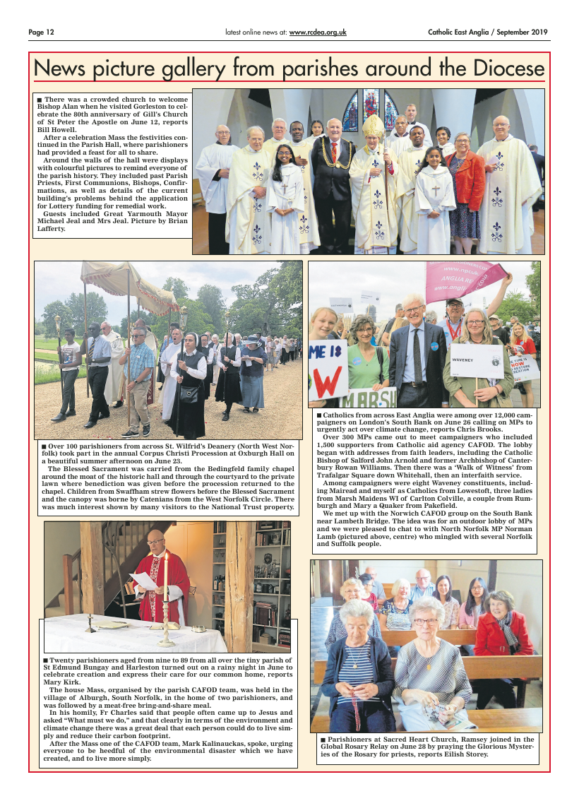 Sept 2019 edition of the Catholic East Anglia - Page 