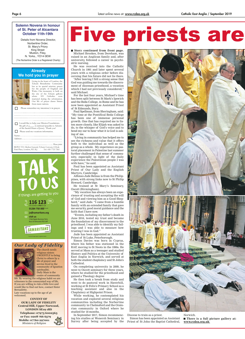 Sept 2019 edition of the Catholic East Anglia - Page 