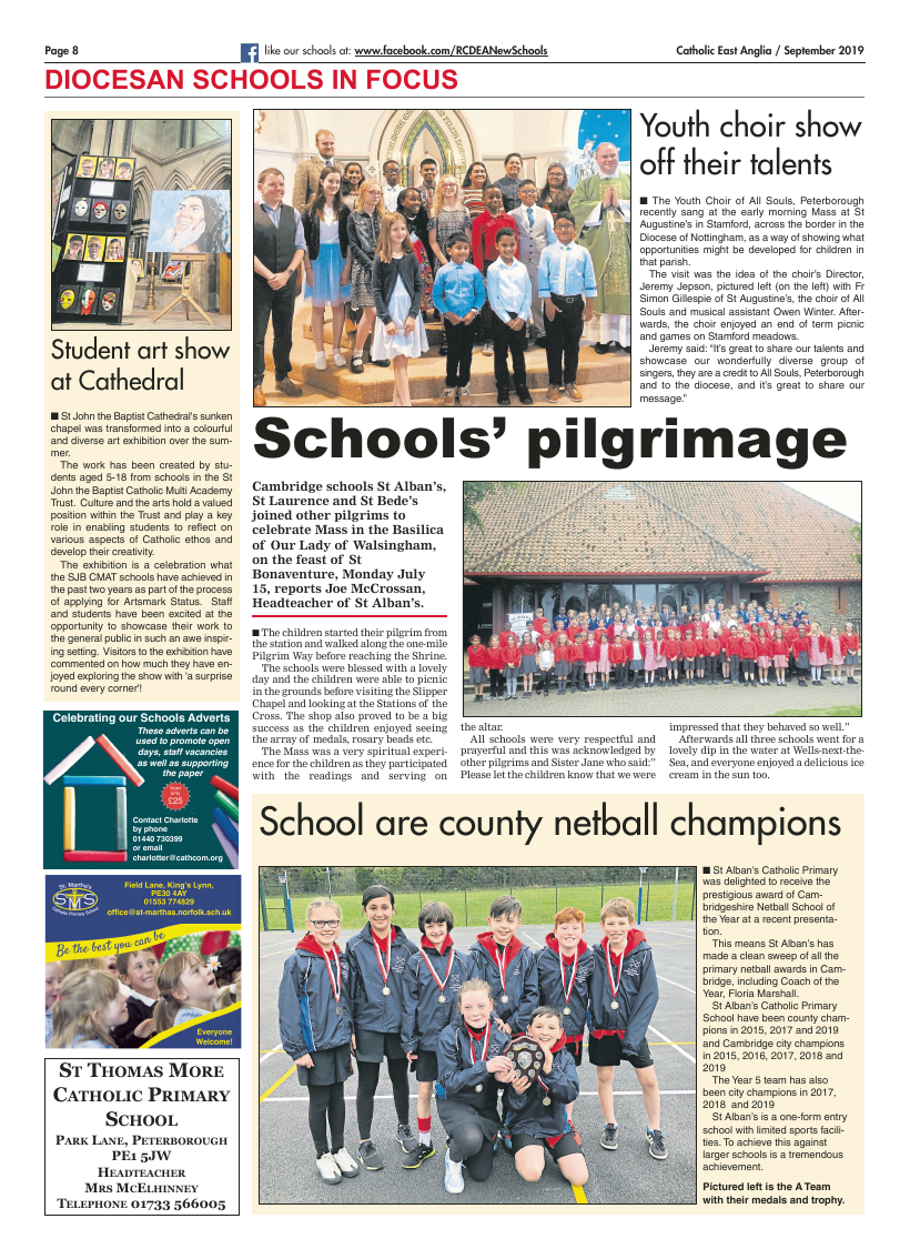 Sept 2019 edition of the Catholic East Anglia - Page 