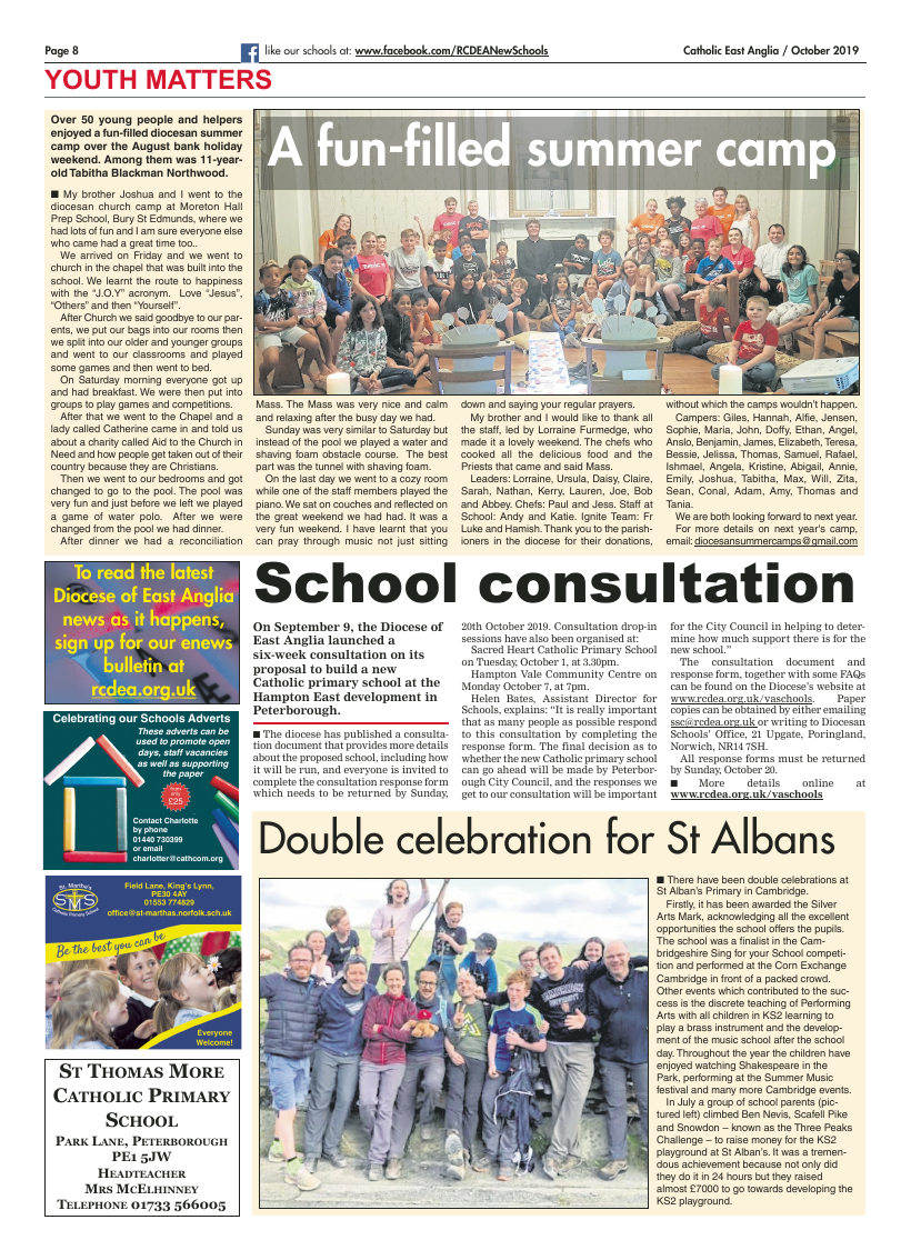 Oct 2019 edition of the Catholic East Anglia - Page 