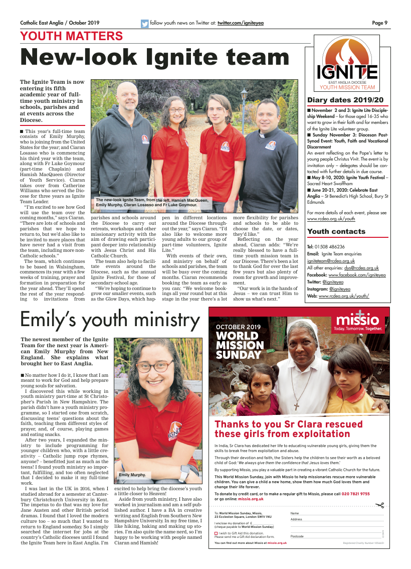 Oct 2019 edition of the Catholic East Anglia - Page 