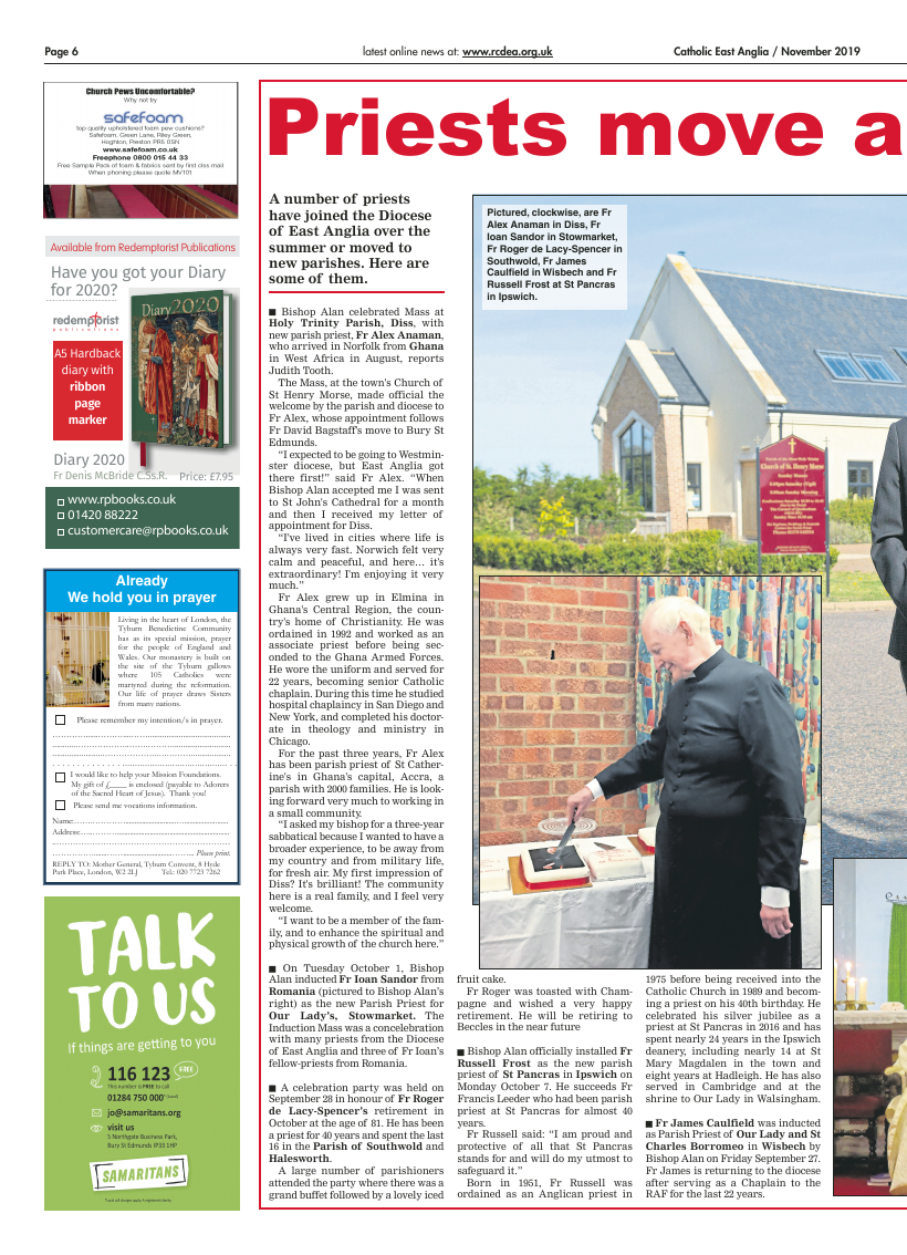 Nov 2019 edition of the Catholic East Anglia - Page 