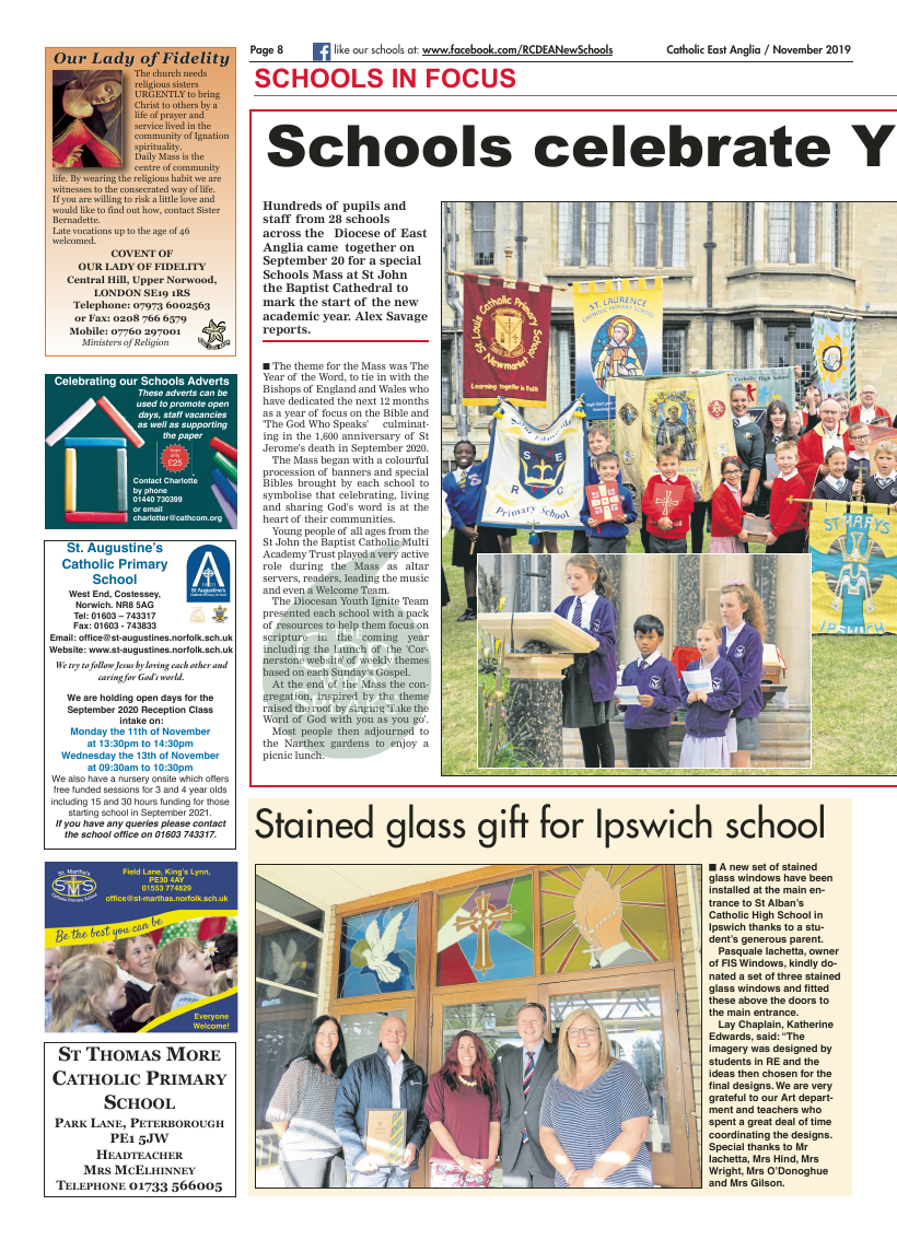 Nov 2019 edition of the Catholic East Anglia - Page 