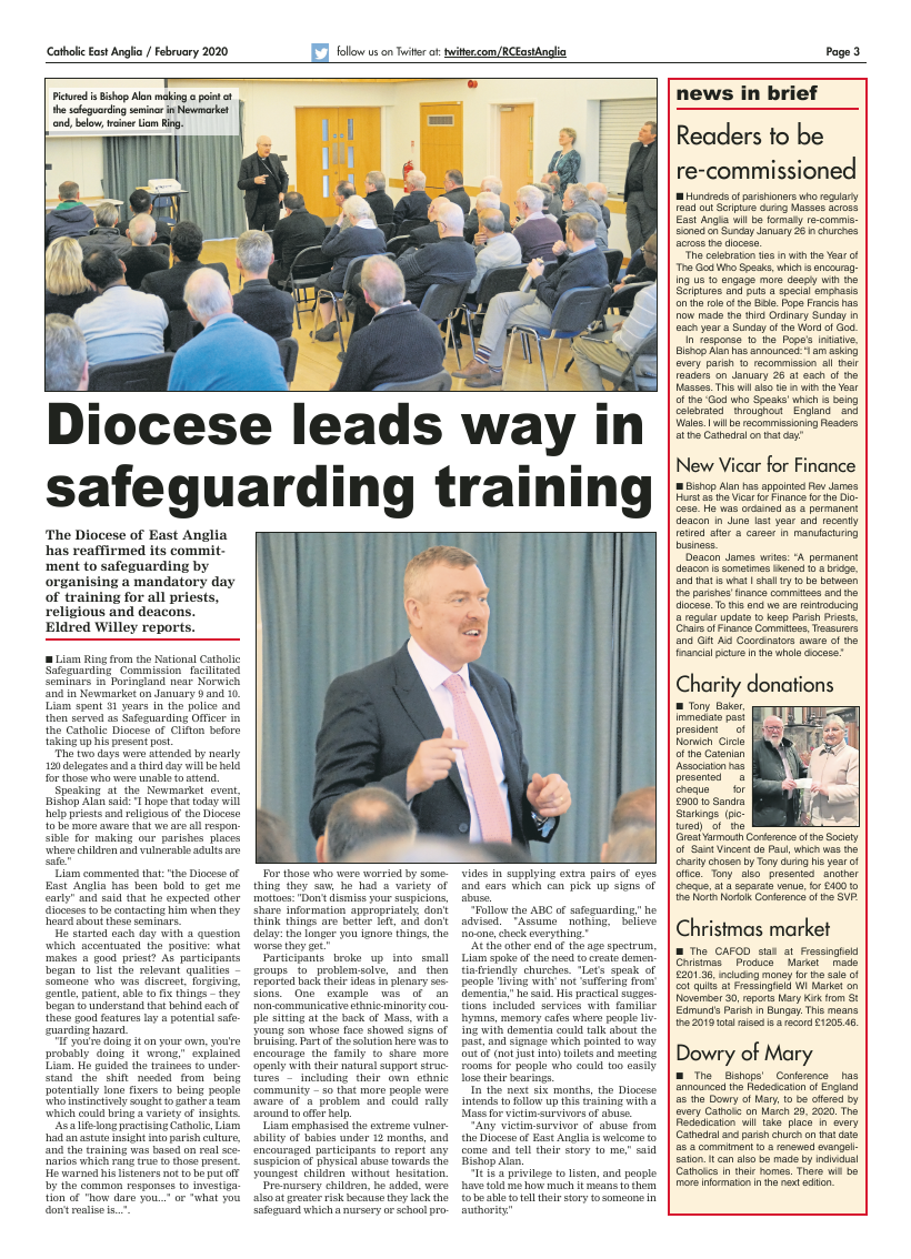 Feb 2020 edition of the Catholic East Anglia