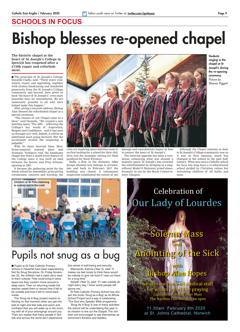 Feb 2020 edition of the Catholic East Anglia