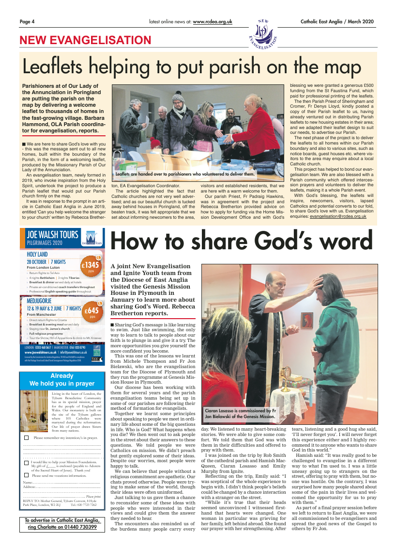 Mar 2020 edition of the Catholic East Anglia