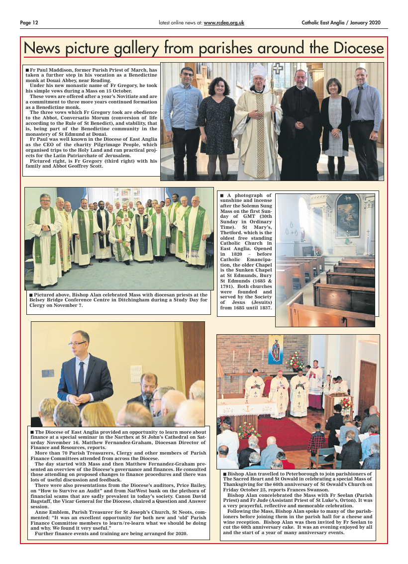 Jan 2020 edition of the Catholic East Anglia