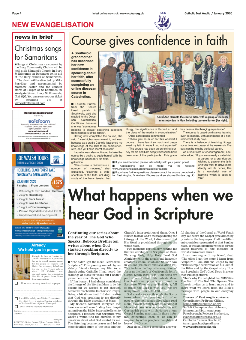 Jan 2020 edition of the Catholic East Anglia