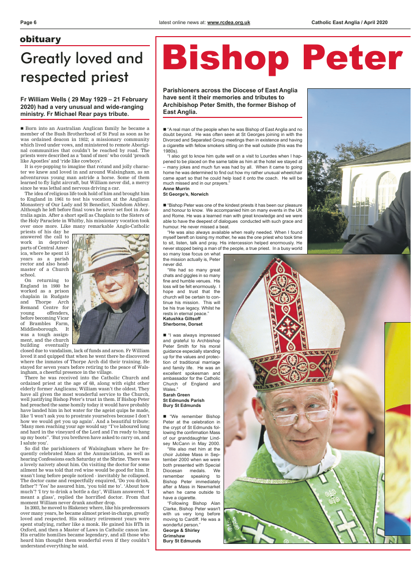 Apr 2020 edition of the Catholic East Anglia