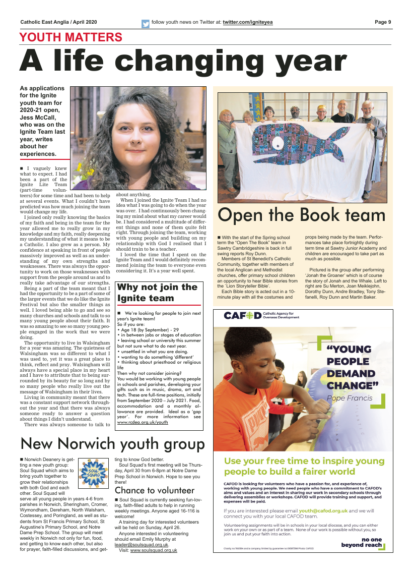 Apr 2020 edition of the Catholic East Anglia